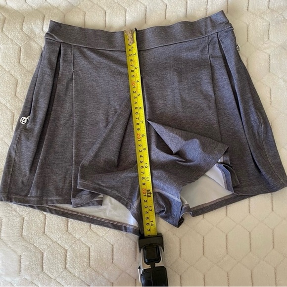 Lululemon Athletica & go City Beautiful Skort Activewear Gray Heathered Size 6 - Picture 14 of 16